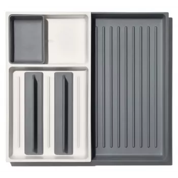 OXO Good Grips Tapis d'égouttage en silicone pour vaisselle, gris