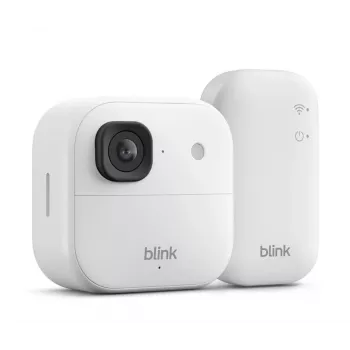 Caméra de surveillance sans fil Amazon Blink Outdoor 2K+, blanc (B0F95XWPJ2)