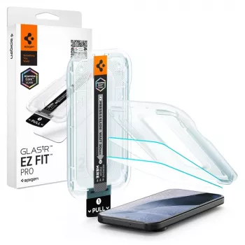 Protection d'écran en verre trempé Spigen Glas.tR EZ Fit Pro AC lot de 2 pour Google Pixel 11 / Pixel 11 Pro - transparent