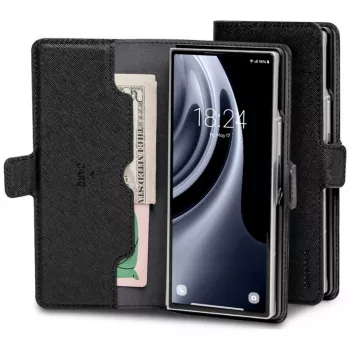 Coque portefeuille Mercury Premium Wallet Diary pour Samsung Galaxy Z Fold8 Ultra - noir