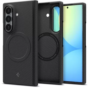 Coque Spigen AirSkin Aramid MagSafe pour Samsung Galaxy Z Fold 8 Ultra - Noir mat
