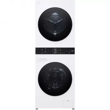Lave-linge séchant LG WashTower WT1210WWF 12 kg compatible Wi-Fi avec pompe à chaleur, blanc
