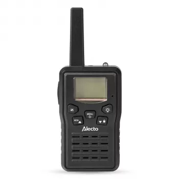 Ensemble talkie-walkie Alecto FR200BK, pack de 2, portée 10 km, PMR446, noir