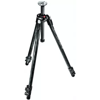 Pieds de trépied Manfrotto MT290XTC3 en fibre de carbone - 3 sections, verrous à levier, charge utile 5 kg
