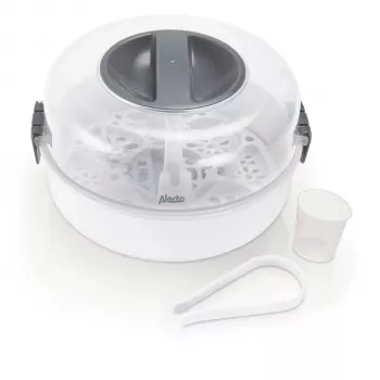 Stérilisateur de biberons micro-ondes Alecto BW-04 Blanc