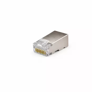 Connecteur réseau DSIT FTP RJ45 CAT5e pour câbles à âmes souples et massives - lot de 10