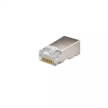 Connecteur réseau DSIT FTP RJ45 CAT6 pour câbles à conducteur massif - lot de 10