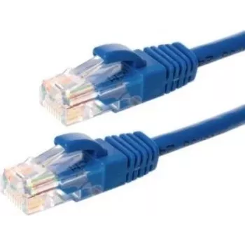 Câble de raccordement Ethernet DSIT CAT6 100 % cuivre U/UTP 20 m bleu (DC-64-200)