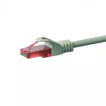 Câble de raccordement réseau DSIT CAT6 U/UTP 30 m gris 100 % cuivre (DC-61-300)