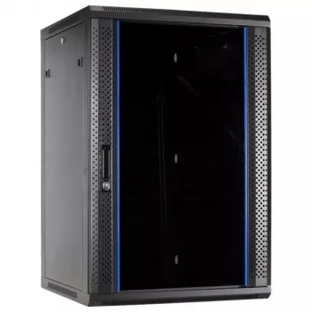 DSIT armoire serveur murale 27U avec porte vitrée, 600x600x1300 mm, noir