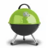 Barbecue à charbon FIELDMANN FZG 1000G, grille chromée 44 cm, corps en acier émaillé, support tripode, cendrier amovible, noir