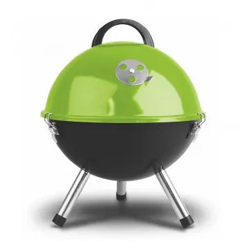 Barbecue à charbon FIELDMANN FZG 1000G, grille chromée 44 cm, corps en acier émaillé, support tripode, cendrier amovible, noir
