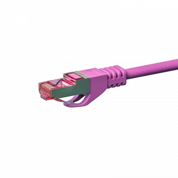 Câble patch réseau DSIT CAT 6 S/FTP LSOH, 10 m, rose