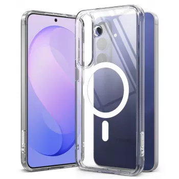 Coque Ringke Fusion Magnetic MagSafe pour Samsung Galaxy S26 FE, transparente