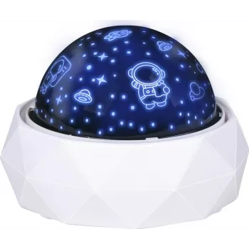 Veilleuse LED projecteur d'étoiles GRUNDIG avec constellations rotatives