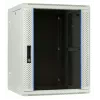 Armoire serveur murale réversible DSIT DS6615W-DOUBLE 6U avec porte en verre trempé, blanc (600x450x370 mm)