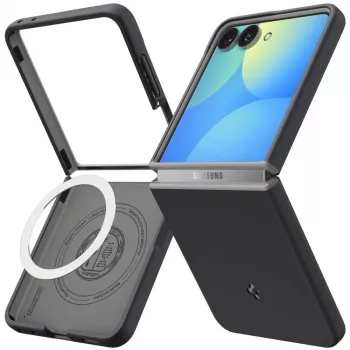 SPIGEN Nano Pop coque MagSafe pour Samsung Galaxy Z Flip8 - Noir sésame