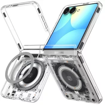 Coque SPIGEN Ultra Hybrid Pro MagSafe pour Samsung Galaxy Z Flip8 Neo One – transparente