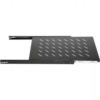 DSIT DS-UH80 1U Sliding Rack Shelf, 18 kg Load, 640 mm Depth, Black