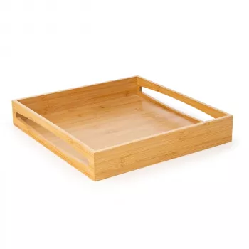 Plateau de service carré en bambou Leopold Vienna Franca 35x35 cm naturel LV618005