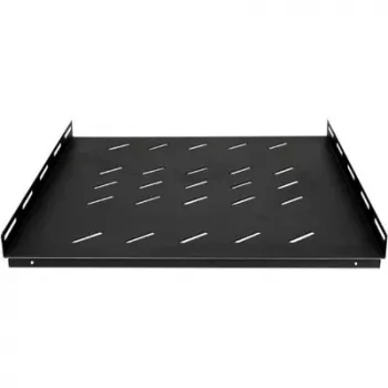 DSIT Heavy-Duty Fixed Rack Shelf for 1000 mm Deep Server Cabinets - 1U - 100 kg Load Capacity - Black (DS-SFH100)