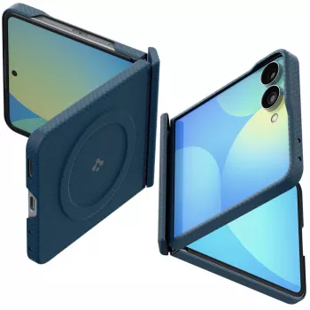 Coque MagSafe SPIGEN AirSkin Aramid pour Samsung Galaxy Z Flip 8 - navy