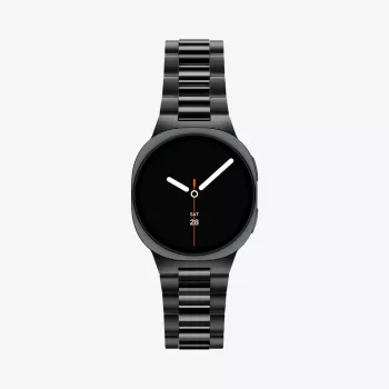 Bracelet en acier inoxydable 316L Spigen Modern Fit pour Samsung Galaxy Watch 8 / 9 / Classic (40 / 44 / 46 mm) noir