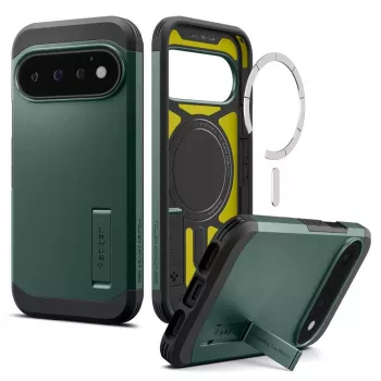 Coque Spigen Tough Armor Mag MagSafe pour Google Pixel 11 Pro - Abyss Green
