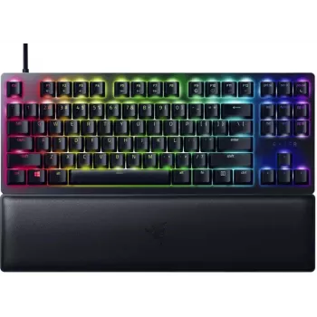 Clavier gamer optique filaire Razer Huntsman V2 Tenkeyless, switches Clicky Purple, disposition nordique, RGB, noir (RZ03-03941300-R3N1)