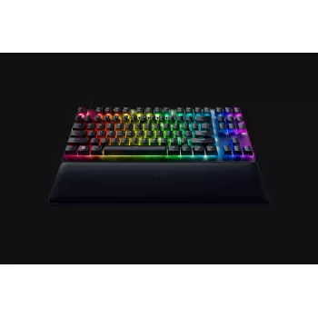 Clavier gamer optique filaire Razer Huntsman V2 Tenkeyless, switches Clicky Purple, disposition nordique, RGB, noir (RZ03-03941300-R3N1)