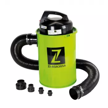 Aspirateur de poussière de bois Zipper ZI-ASA305A 1100W avec sac 100L, débit d'air 1800 m³/h, dépression 1800 Pa, kit de réduction