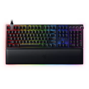 Clavier gamer filaire Razer Huntsman V2, commutateurs optiques analogiques, disposition nordique, RGB, noir (RZ03-03610600-R3N1)