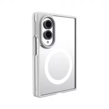 Coque de chargement UNIQ Veren AF Magclick pour Samsung Galaxy Z Fold8, blanche