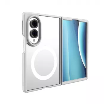 Coque de chargement UNIQ Veren AF Magclick pour Samsung Galaxy Z Fold8, blanche