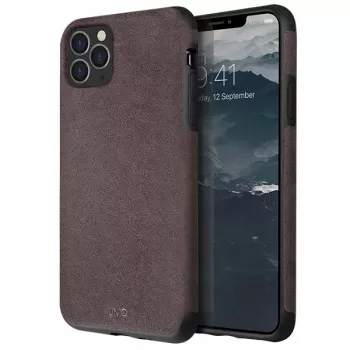 Coque UNIQ Sueve pour iPhone 11 Pro en silicone liquide, taupe Warm Grey