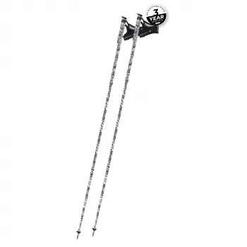 Komperdell FXP Carbon The Erlkonig Bâtons de course 130 cm, noir/Blanc