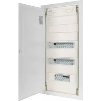 Tableau de distribution pré-câblé EATON KLV-PW-48-1PXL-1SPD-2PXF-16PLI 4 rangées, 48 modules, IP30, blanc