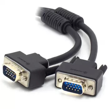 ALOGIC VGA-MM-02 Câble VGA vers VGA mâle 2 m avec audio, noir