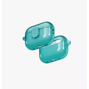 Coque UNIQ Glase Pro Lock pour AirPods Pro 3, turquoise