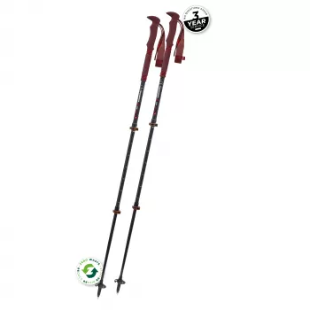 Komperdell Carbon Pro Zero Compact Bâtons de trekking - Malbec