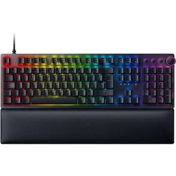 Clavier gamer optique filaire Razer Huntsman V2, switch Linear Red, disposition nordique, RGB, noir (RZ03-03930600-R3N1)