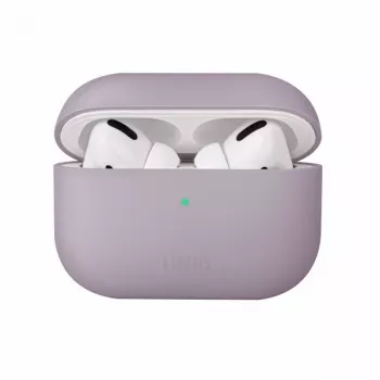 Coque en silicone UNIQ Lino pour AirPods Pro lavande