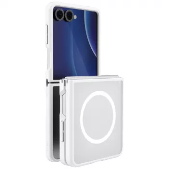 Coque de charge UNIQ Veren AF Magclick pour Samsung Galaxy Z Flip8, blanc