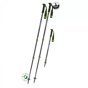 Bâtons Komperdell Carbon EVO Zero Carbon, vert
