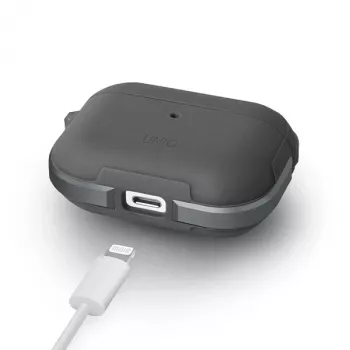 Coque antibactérienne UNIQ Valencia pour AirPods Pro - gris gunmetal