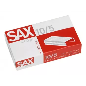 Agrafes Sax 1-105-00 n° 10 5 mm galvanisées, lot de 1000