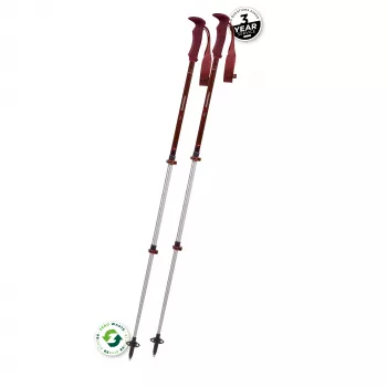 Bâtons de trekking Komperdell Trailmaster Zero Compact - Malbec