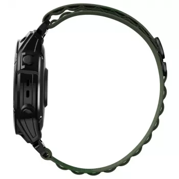 Bracelet TECH-PROTECT NYLON PRO pour Garmin Fenix 5 / 6 / 6 Pro / 7, 22 mm QuickFit, vert militaire