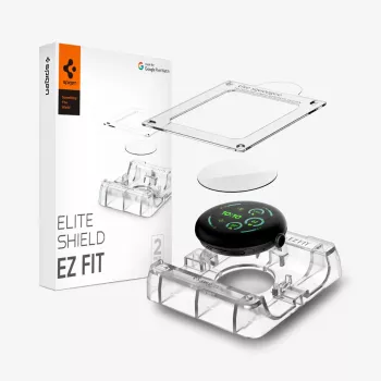 Spigen Elite Shield EZ Fit 2-Pack Hydrogel Film Screen Protector for Google Pixel Watch 3/4/5 (45 mm) Clear