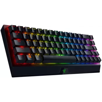 Clavier gamer mécanique sans fil Razer BlackWidow V3 Mini HyperSpeed 65% - Razer Yellow Switches, Chroma RGB, Bluetooth 5.0, USB-C, noir
